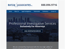 Tablet Screenshot of batza-associates.com